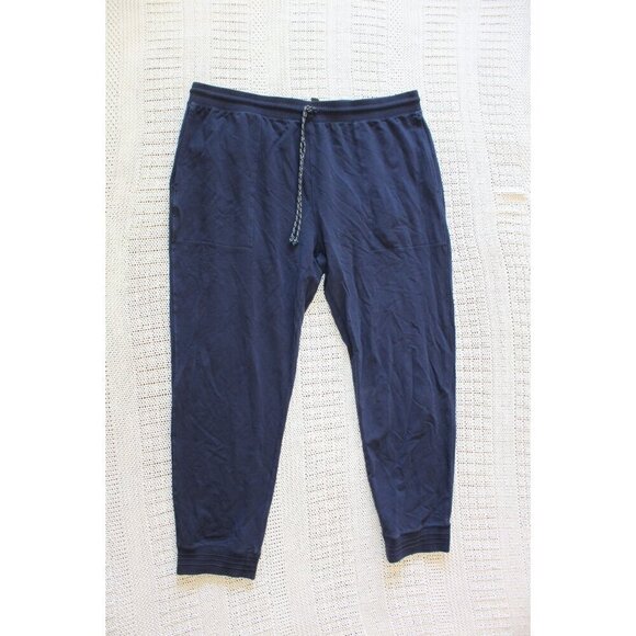 Rhone Bolinas Beach Men Jogger Navy Blue Pants Size XXL elastic drawstring waist - Picture 10 of 12